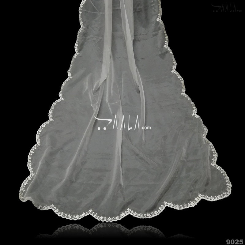 Designer Organza Nylon Dupatta-36-Inches DYEABLE 2.25-Metres