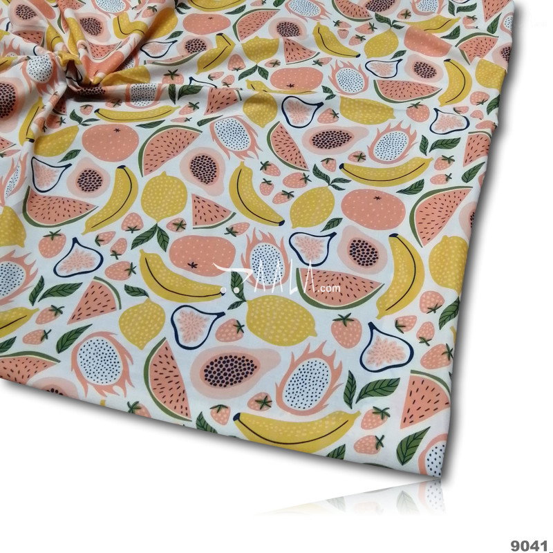 Digital-Print Cotton Modal-Cotton 44-Inches ASSORTED Per-Metre 