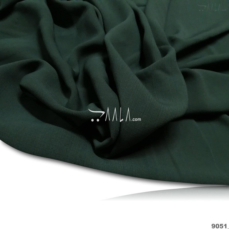 Slub Georgette Blend 44-Inches GREEN Per-Metre 