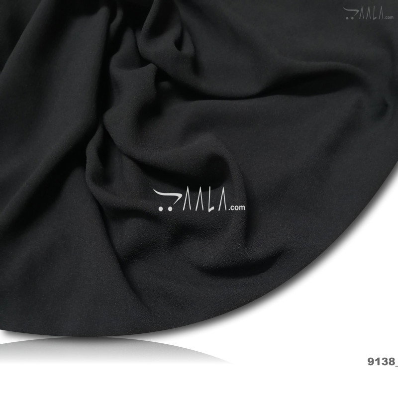Ferrero Double-Georgette Blend 58-Inches BLACK Per-Metre