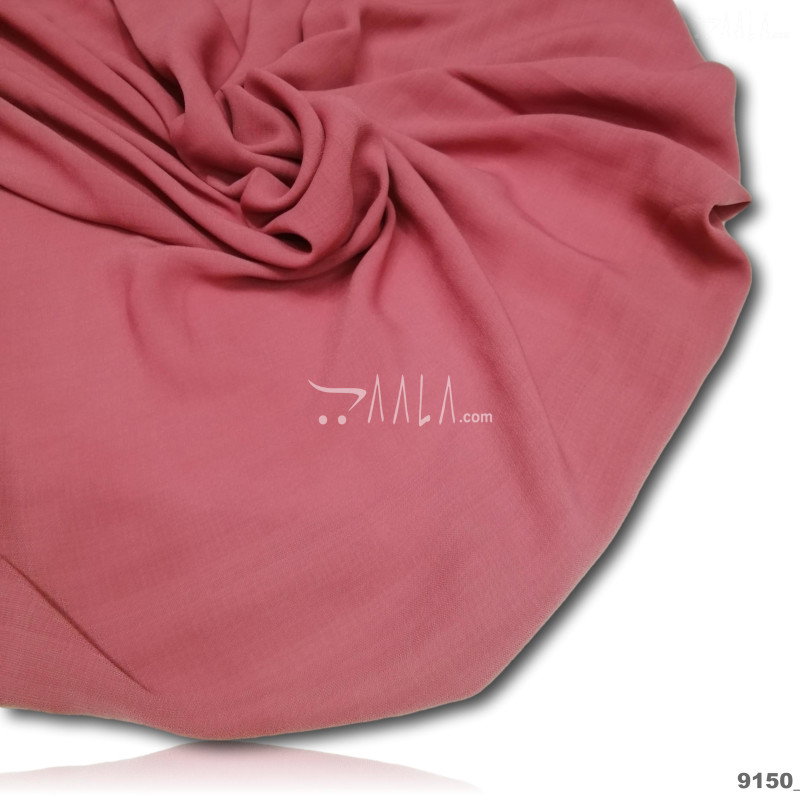 Slub Georgette Blend 44-Inches PINK Per-Metre 