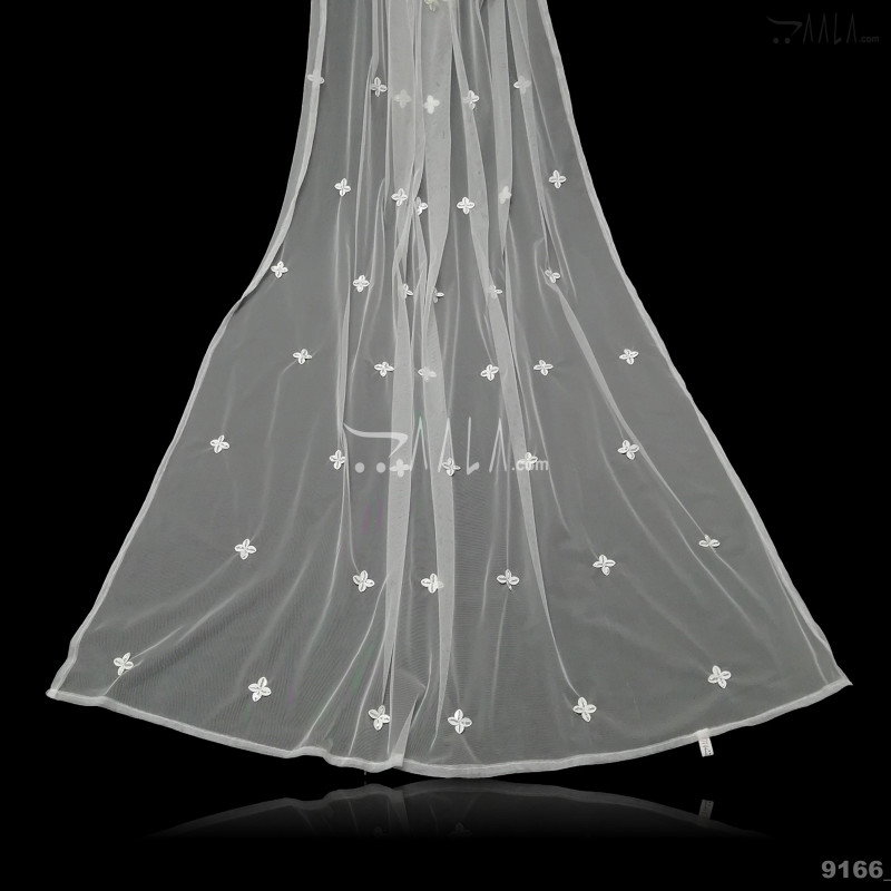 Designer Net Nylon Dupatta-38-Inches DYEABLE 2.25-Metres 