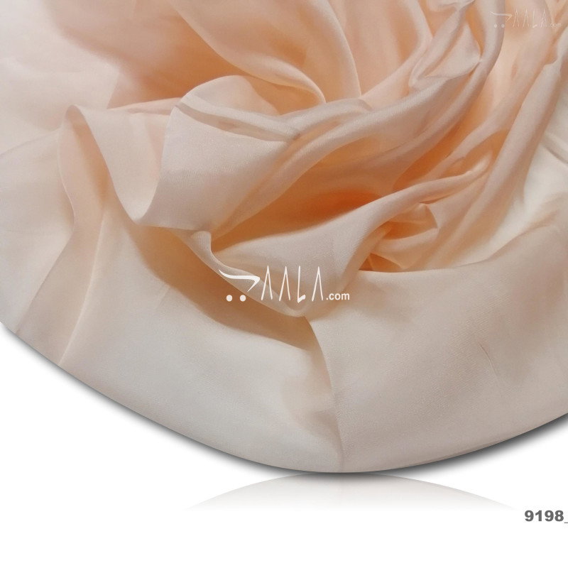 Crispy Organza Blend 44-Inches PEACH Per-Metre 