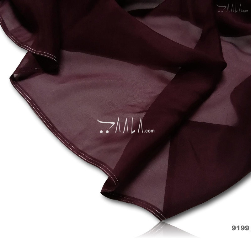 Crispy Organza Blend 44-Inches WINE Per-Metre 