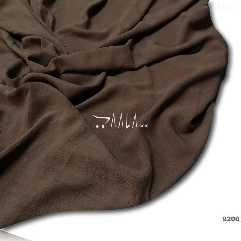 Slub Georgette Blend 44-Inches BROWN Per-Metre