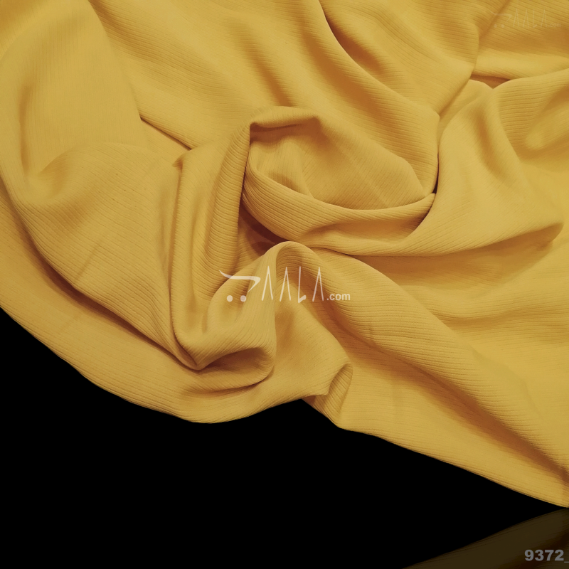 Custard Double-Georgette Blend 58-Inches MUSTARD Per-Metre 