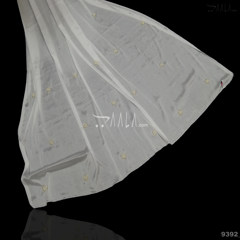 Handwork Chinon Nylon Dupatta-32-Inches DYEABLE 2.25-Metres 