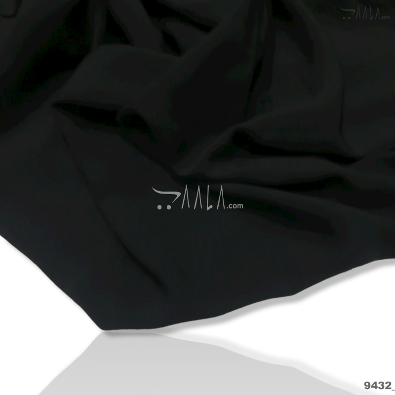 Tokyo Double-Georgette Blend 58-Inches BLACK Per-Metre