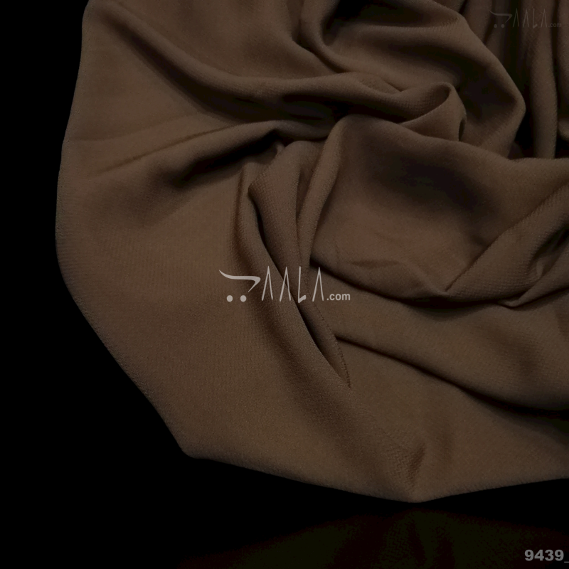 Bugatti Double-Georgette Blend 58-Inches BROWN Per-Metre