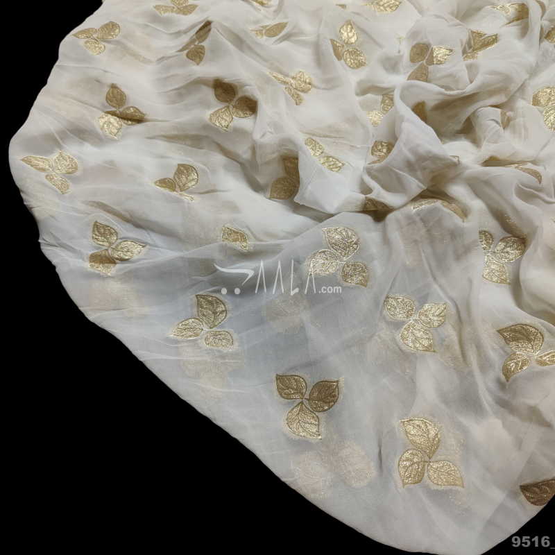 Banarsi Georgette Viscose 44-Inches DYEABLE Per-Metre 