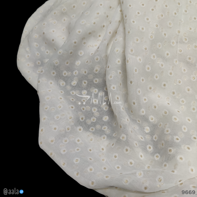Banarsi Georgette Viscose 44-Inches DYEABLE Per-Metre