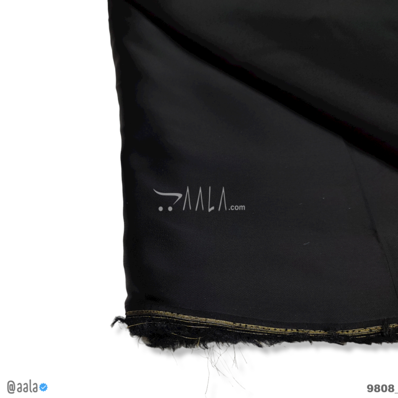 Eri Organza Blend 44-Inches BLACK Per-Metre 