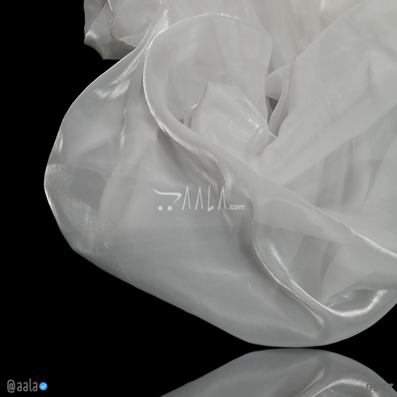 Eclair Organza Blend 58-Inches WHITE Per-Metre