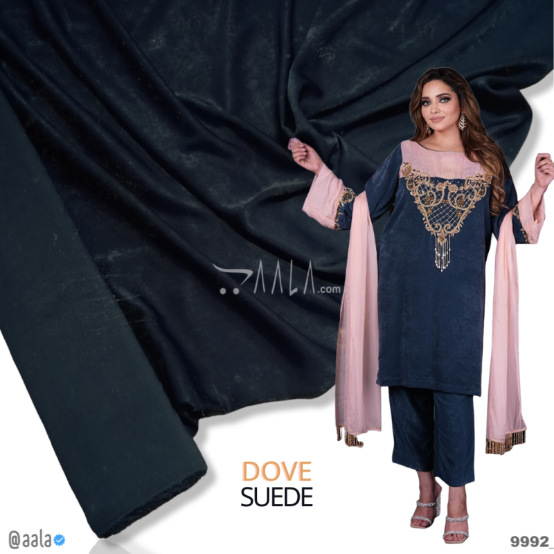 Dove-Plain Velvet Blend 58-Inches BLUE Per-Metre