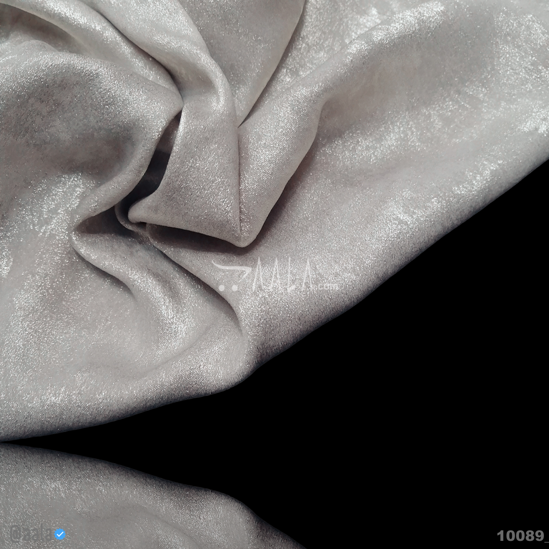 Dove-Shimmer Velvet Blend 58-Inches WHITE Per-Metre 