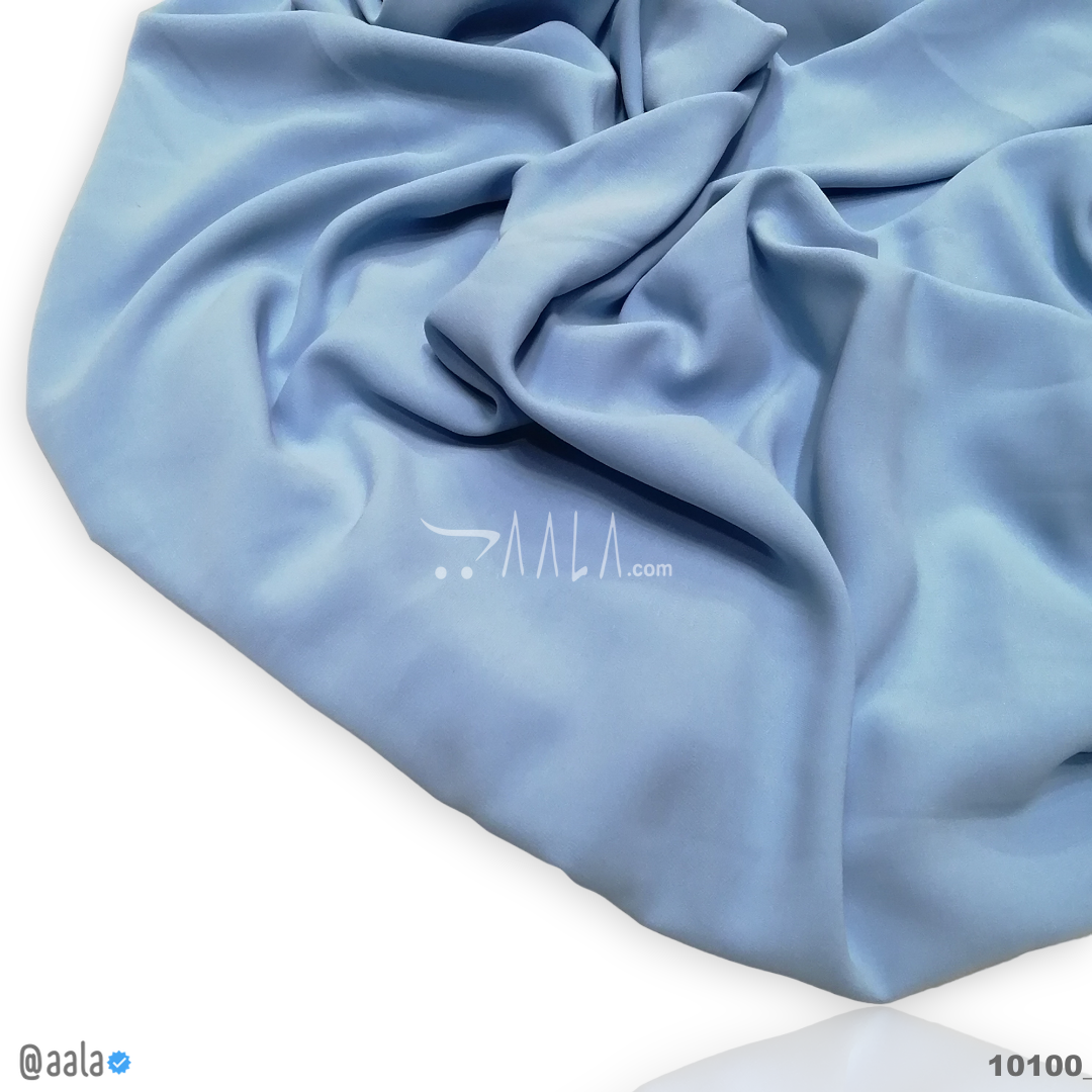 Supra Double-Georgette Poly-ester 58-Inches BLUE Per-Metre #10100