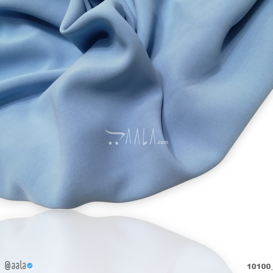 Supra Double-Georgette Blend 58-Inches BLUE Per-Metre 