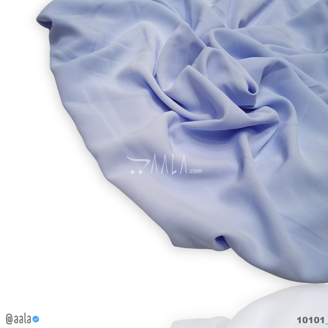 Supra Double-Georgette Poly-ester 58-Inches BLUE Per-Metre #10101