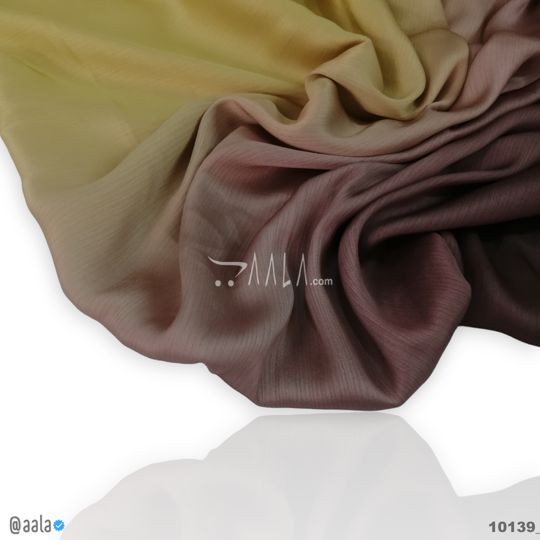 Ombre-Shaded Satin-Chiffon Blend 58-Inches ASSORTED Per-Metre 