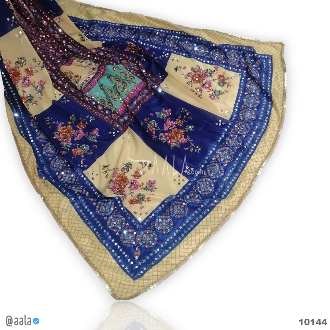 Pakistani Chinon Blend Dupatta-36-Inches PRINTED 2.25-Metres 