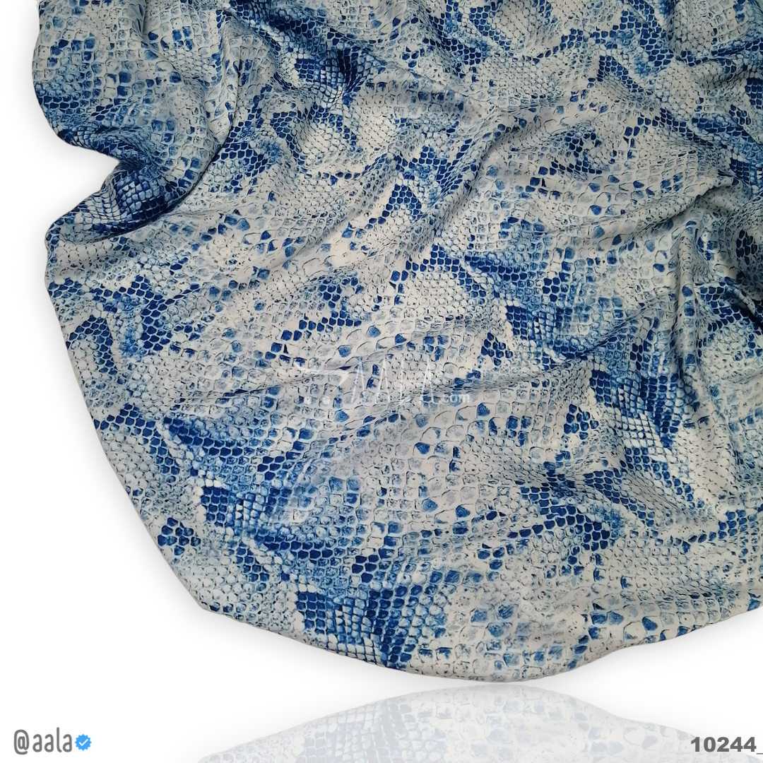Printed-Nutella Silk Blend 44-Inches PRINTED Per-Metre #10244