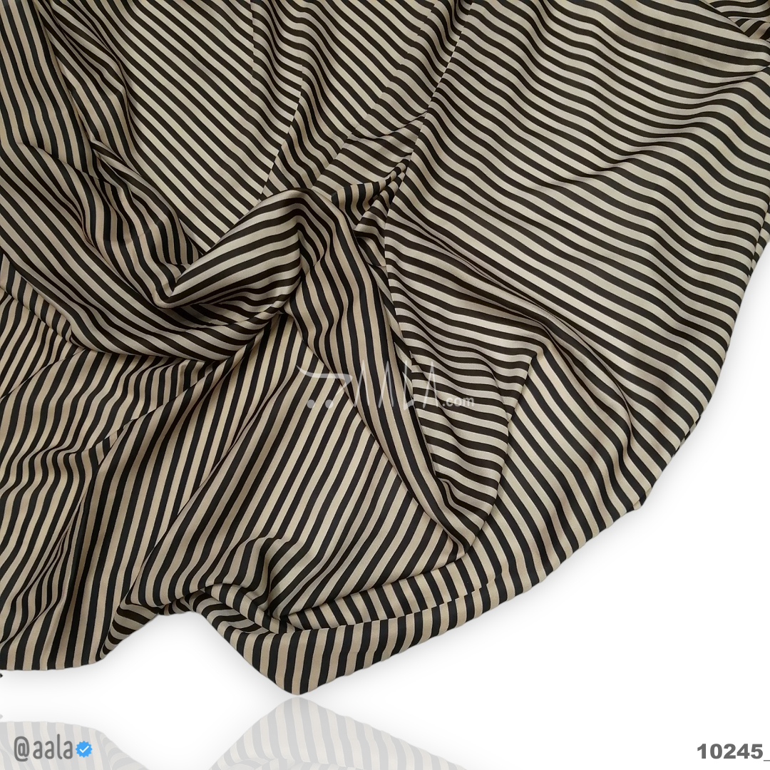 Printed-Nutella Silk Blend 44-Inches PRINTED Per-Metre #10245