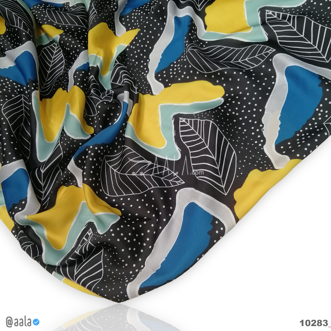 Printed-Nutella Silk Blend 44-Inches PRINTED Per-Metre #10283