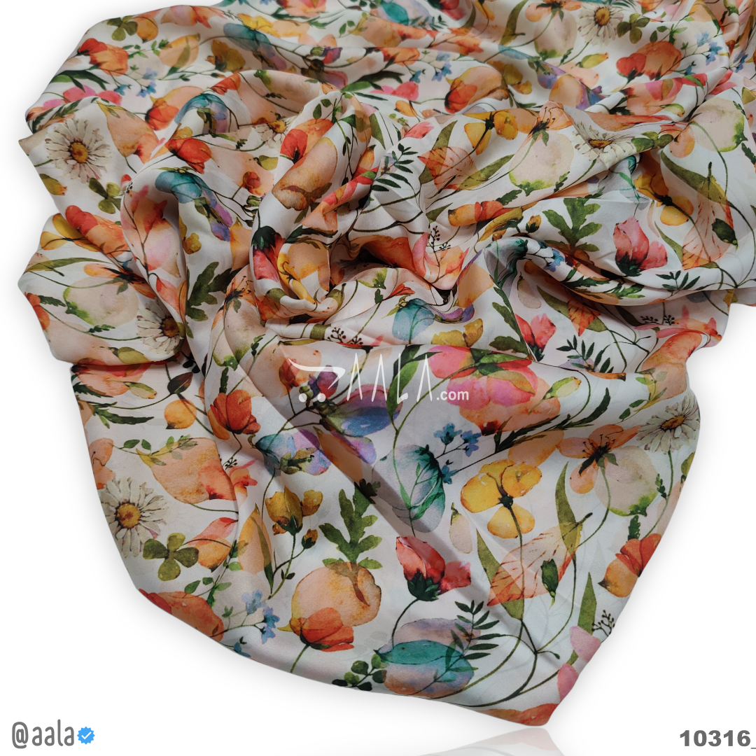 Printed Silk Blend 44-Inches PRINTED Per-Metre #10316