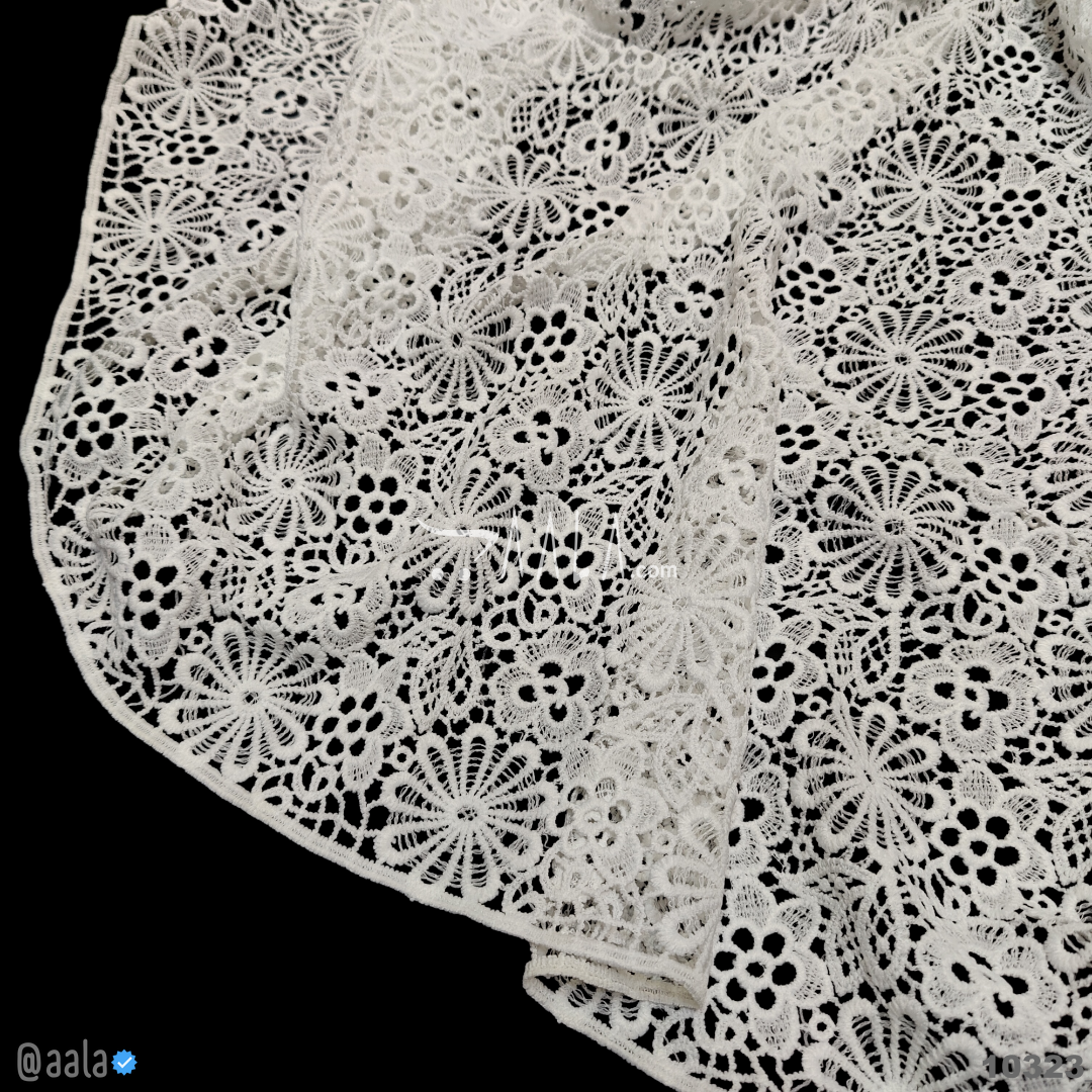 Cutwork-Lace Cotton Cotton 58-Inches DYEABLE Per-Metre #10323