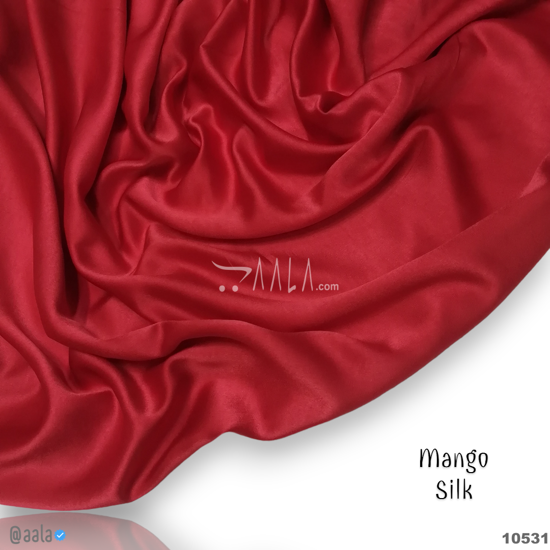 Mango Silk Poly-ester 58-Inches RED Per-Metre #10531