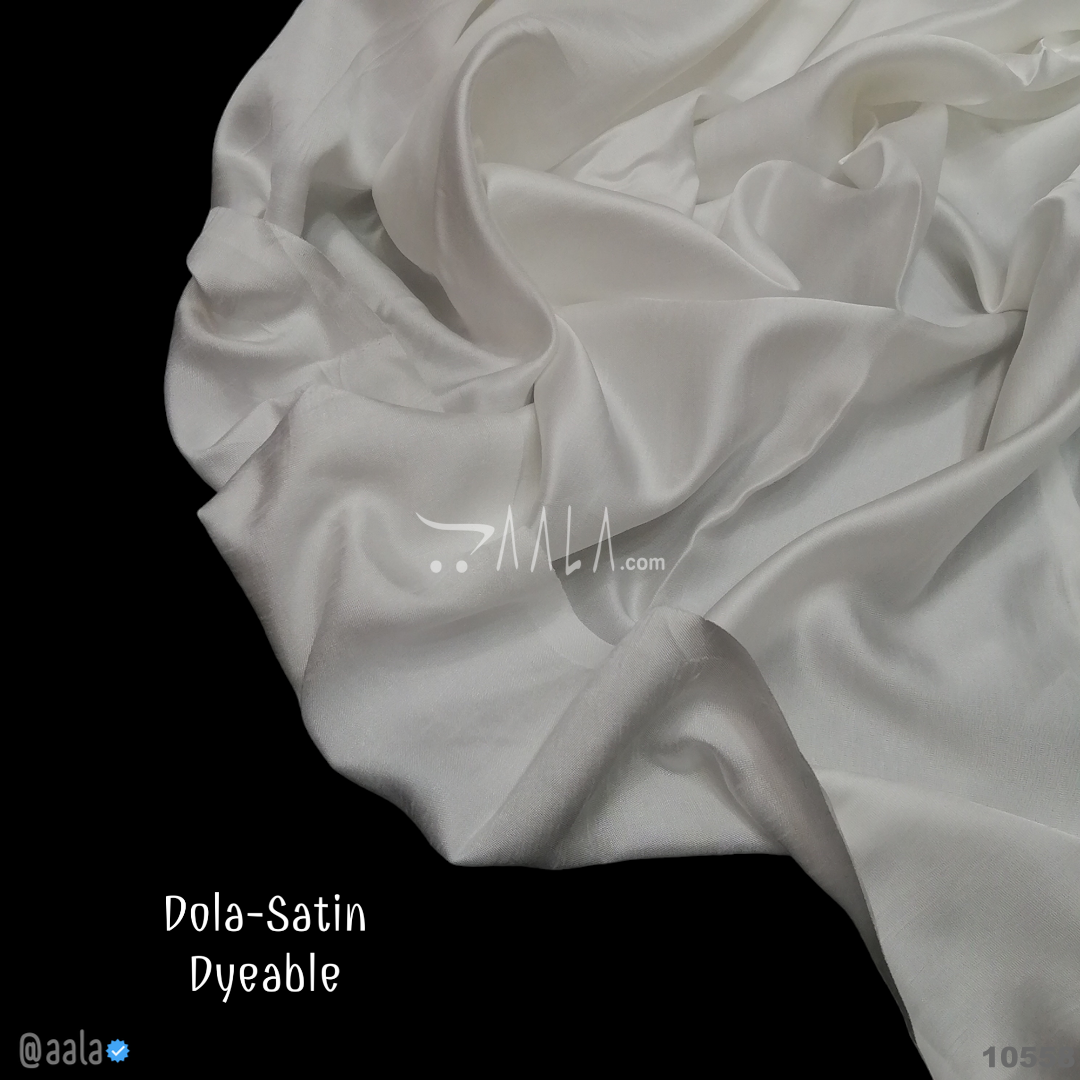 Dola Satin Viscose 44-Inches DYEABLE Per-Metre #10558