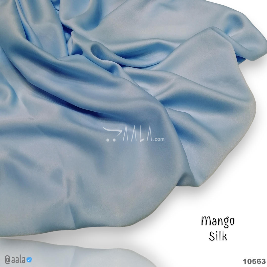 Mango Silk Blend 58-Inches BLUE Per-Metre #10563