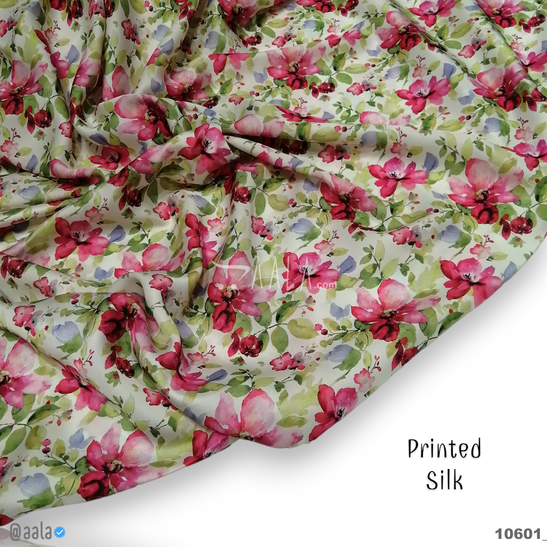 Printed Silk Poly-ester 44-Inches PRINTED Per-Metre #10601