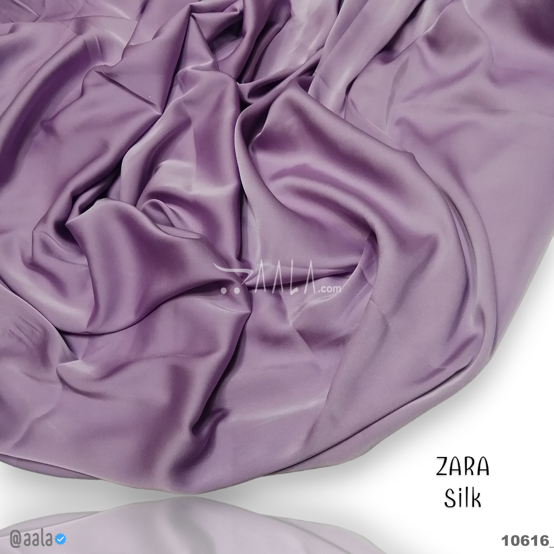 Zara Silk Poly-ester 58-Inches PURPLE Per-Metre #10616
