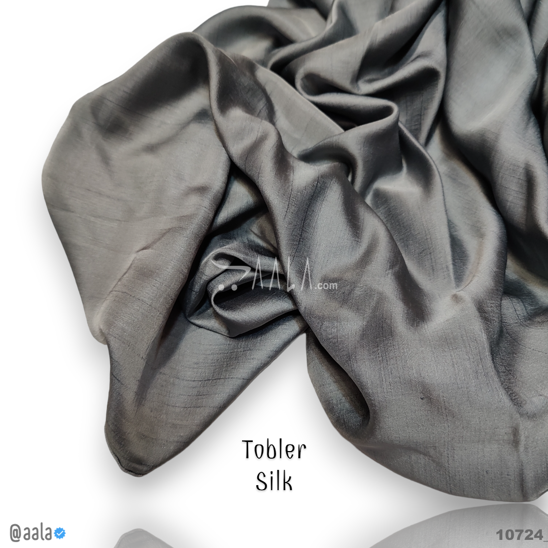 Tobler Silk Poly-ester 44-Inches GREY Per-Metre #10724