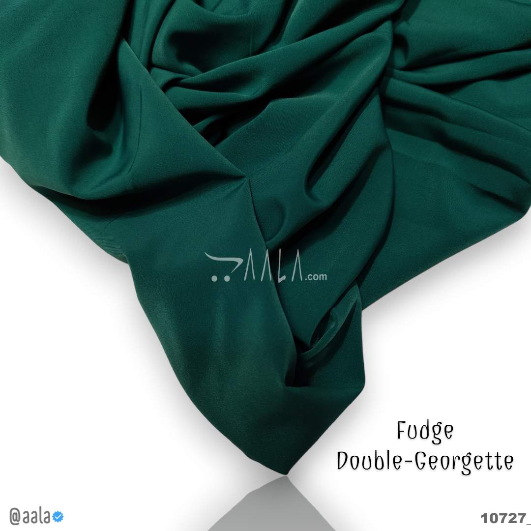 Fudge Double-Georgette Poly-ester 58-Inches GREEN Per-Metre #10727