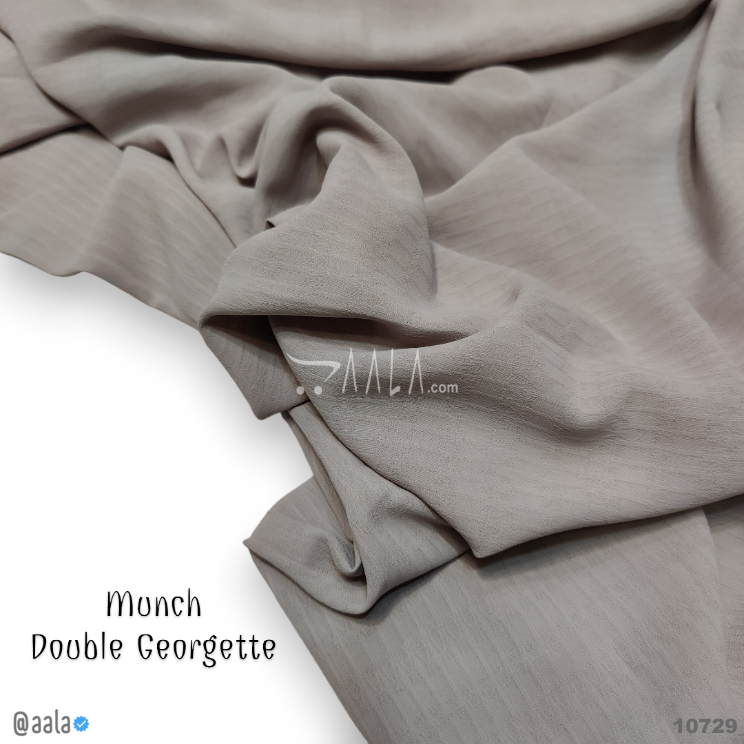 Munch Double-Georgette Poly-ester 58-Inches PINK Per-Metre #10729