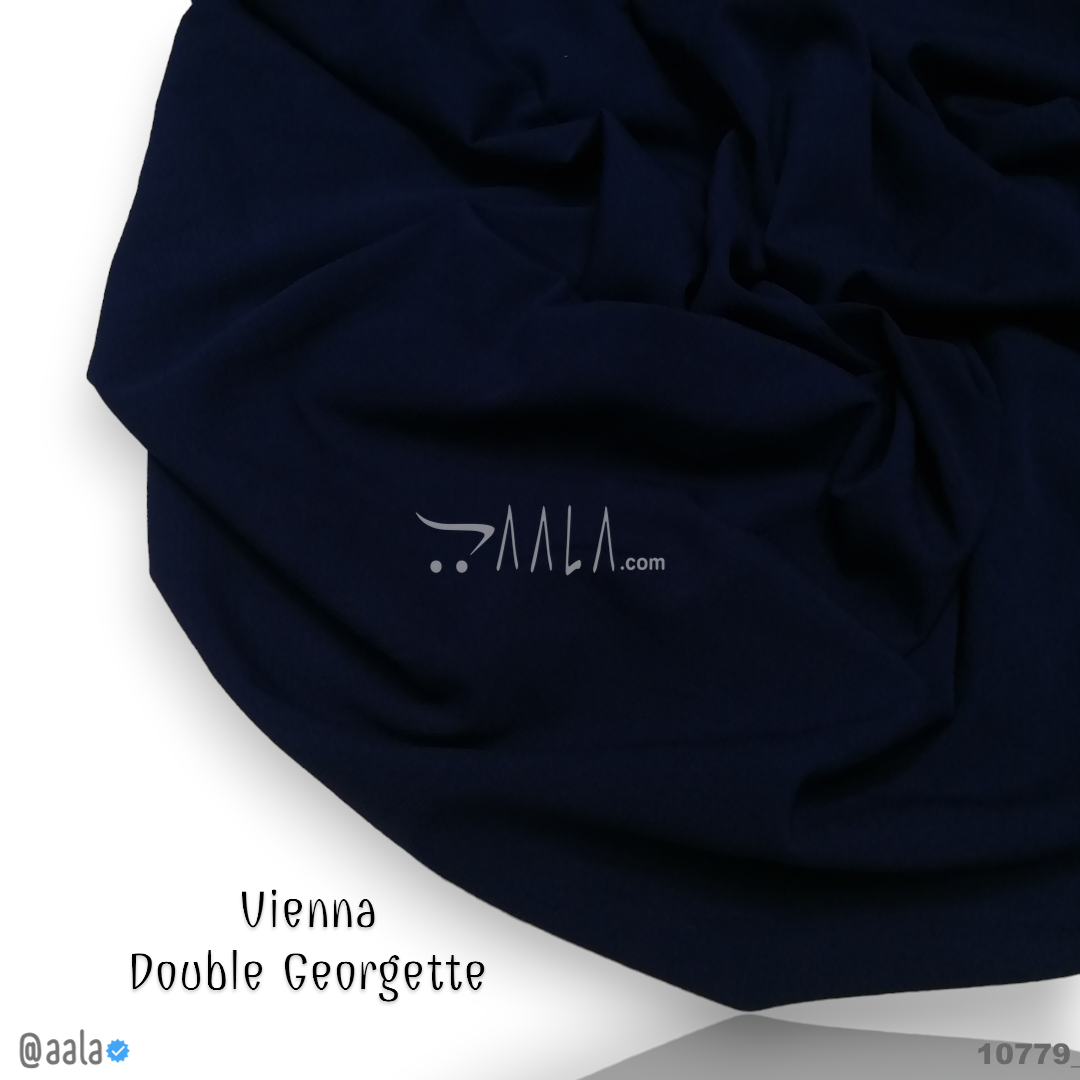 Vienna Double-Georgette Blend 58-Inches BLUE Per-Metre #10779