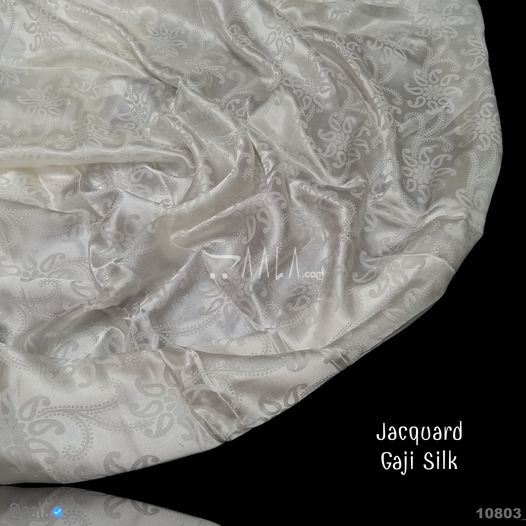 Jacquard-Gaji Silk Viscose 44-Inches DYEABLE Per-Metre #10803