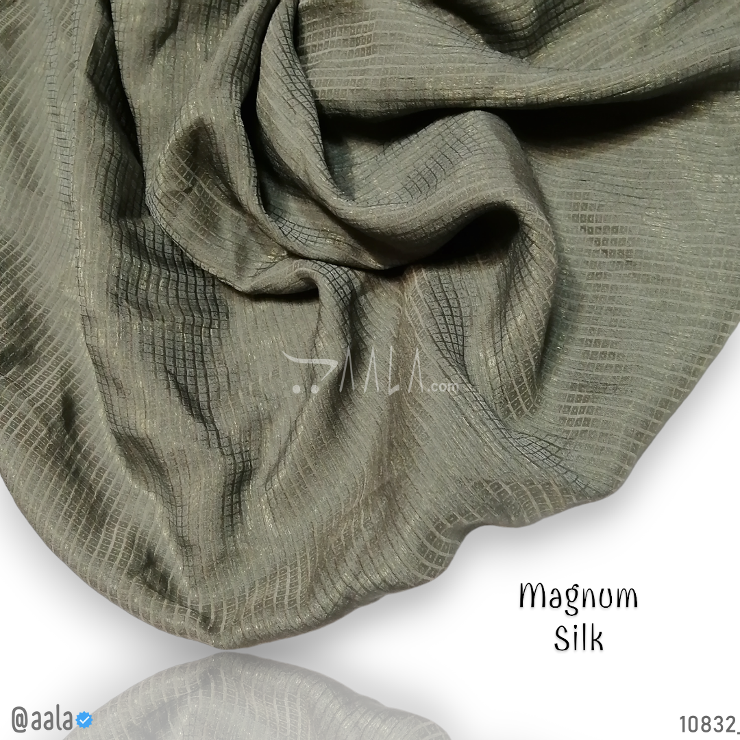Magnum Silk Poly-ester 44-Inches GREEN Per-Metre #10832