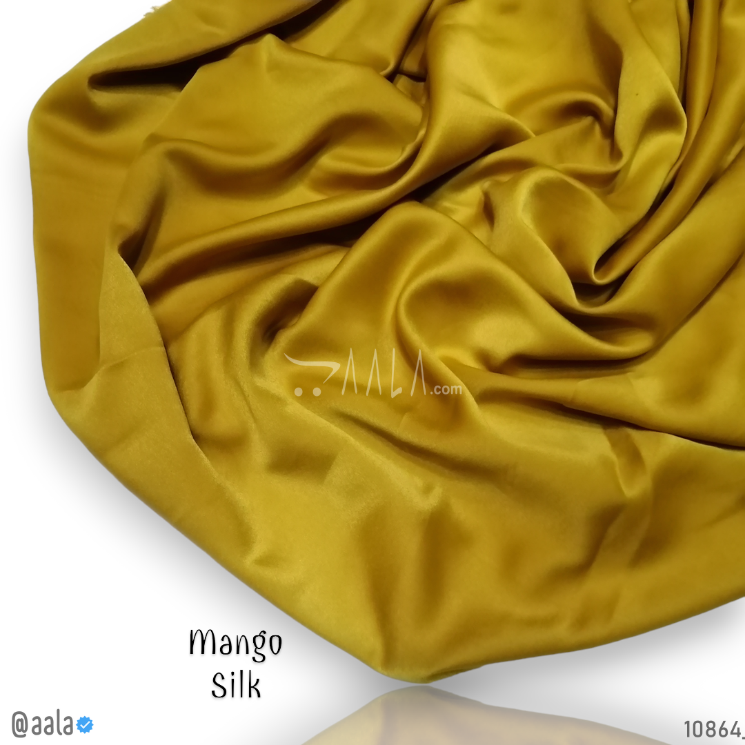 Mango Silk Poly-ester 58-Inches MUSTARD Per-Metre #10864