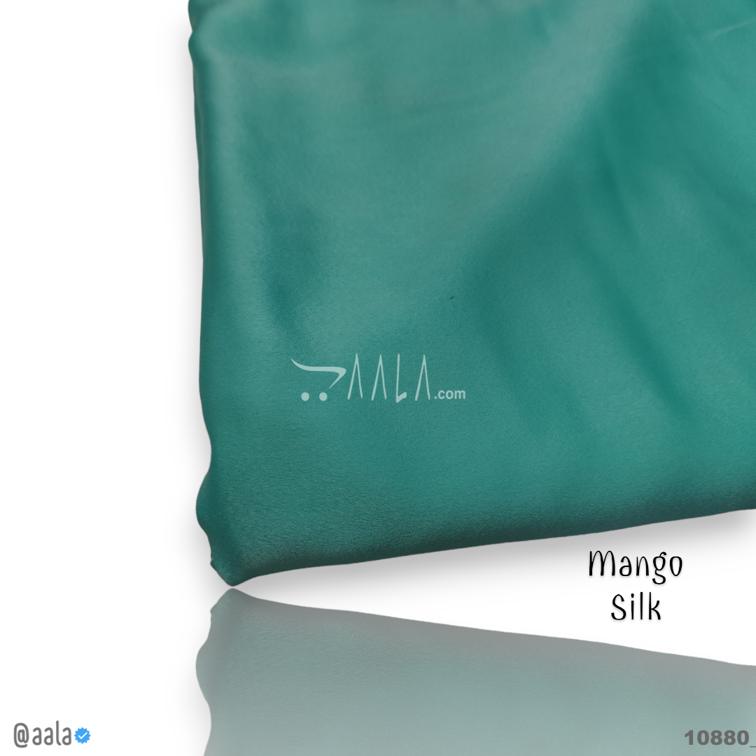 Mango Silk Poly-ester 58-Inches GREEN Per-Metre #10880