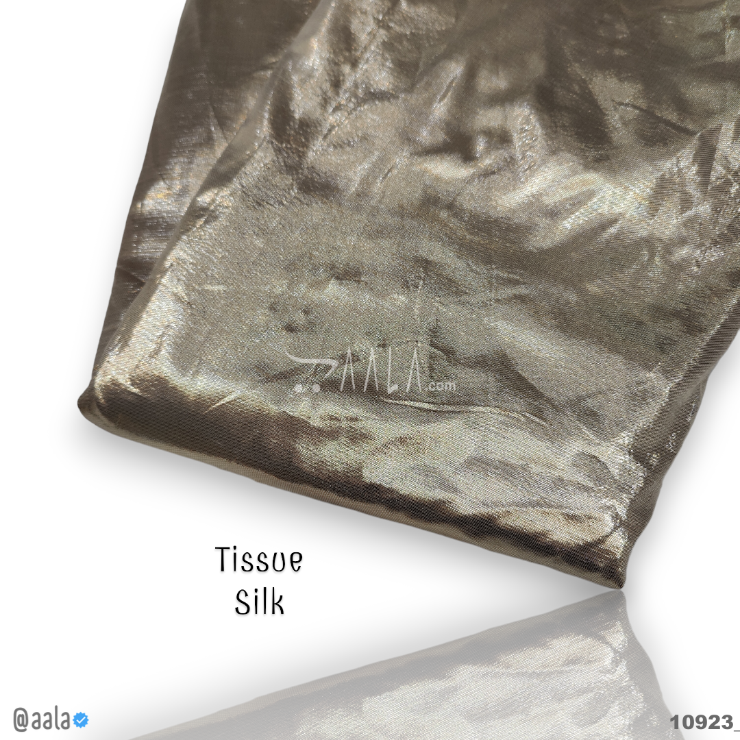 Tissue Silk Poly-ester 44-Inches GOLD Per-Metre #10923