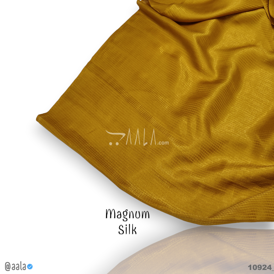 Magnum Silk Poly-ester 44-Inches YELLOW Per-Metre #10924