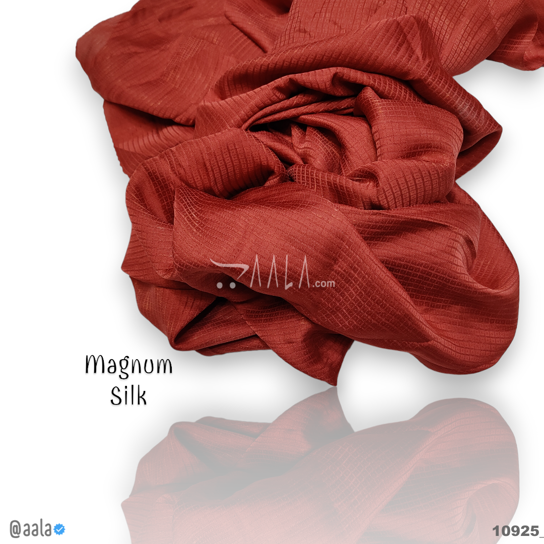 Magnum Silk Poly-ester 44-Inches TOMATO Per-Metre #10925