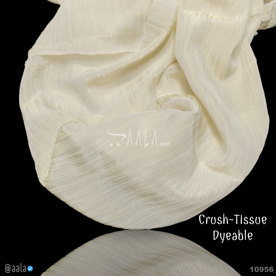 Crush-Tissue Organza Viscose 44-Inches DYEABLE Per-Metre #10956
