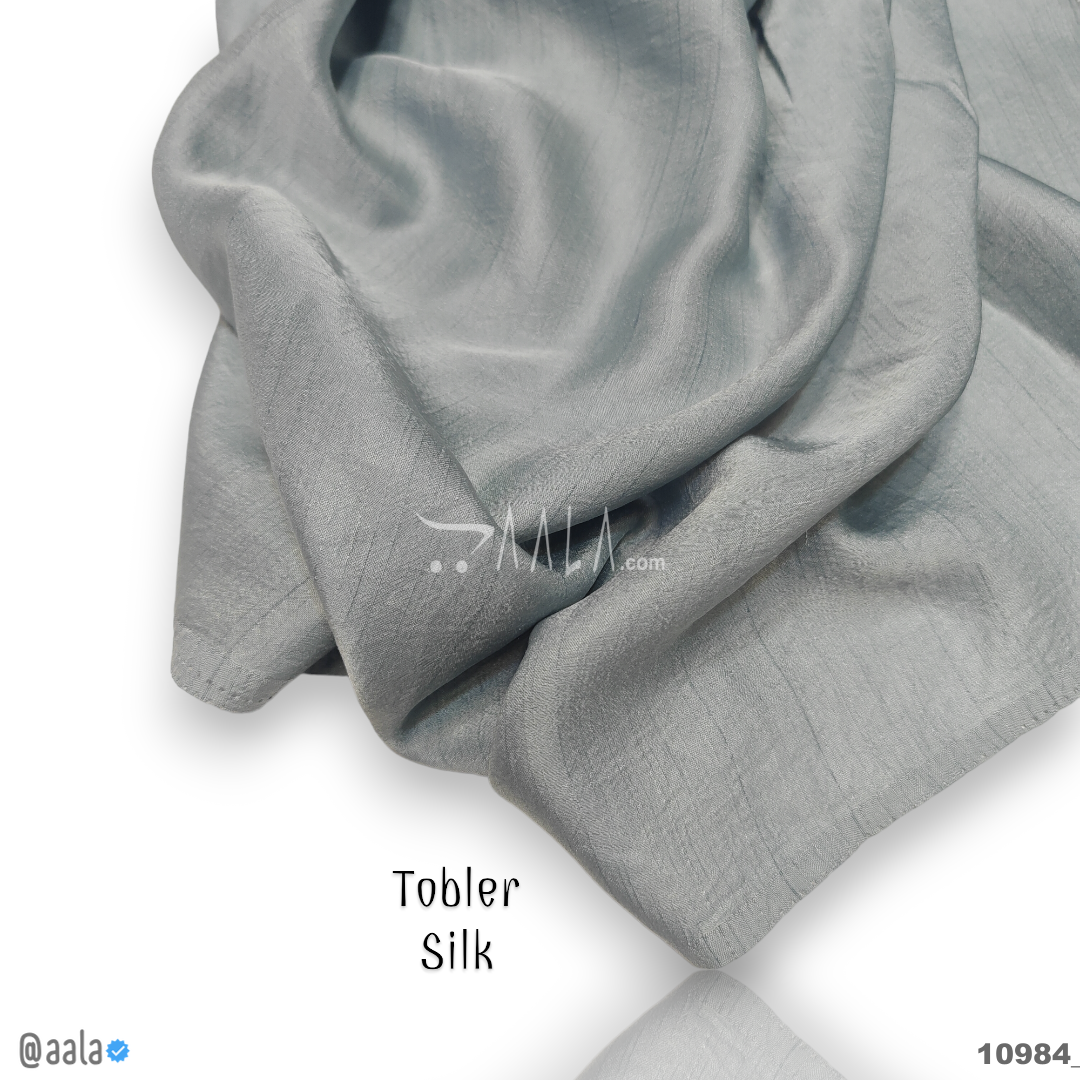 Tobler Silk Poly-ester 44-Inches GREY Per-Metre #10984