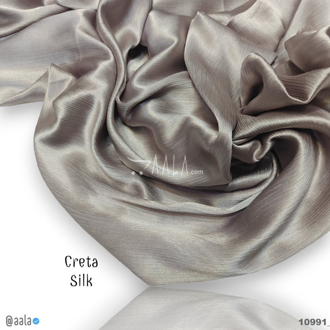 Creta Silk Poly-ester 58-Inches CARROT Per-Metre #10991