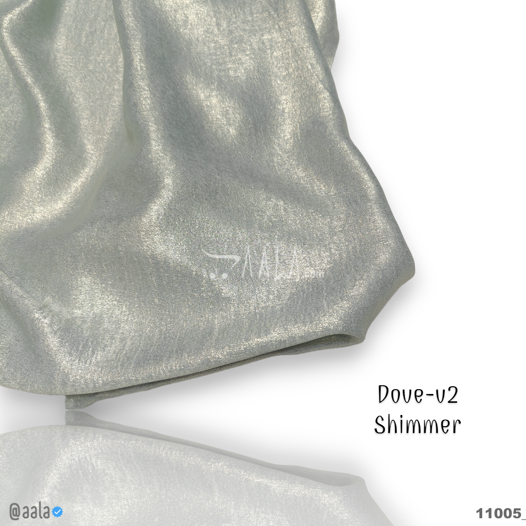 Dove-Shimmer-V2 Velvet Poly-ester 58-Inches GREEN Per-Metre #11005