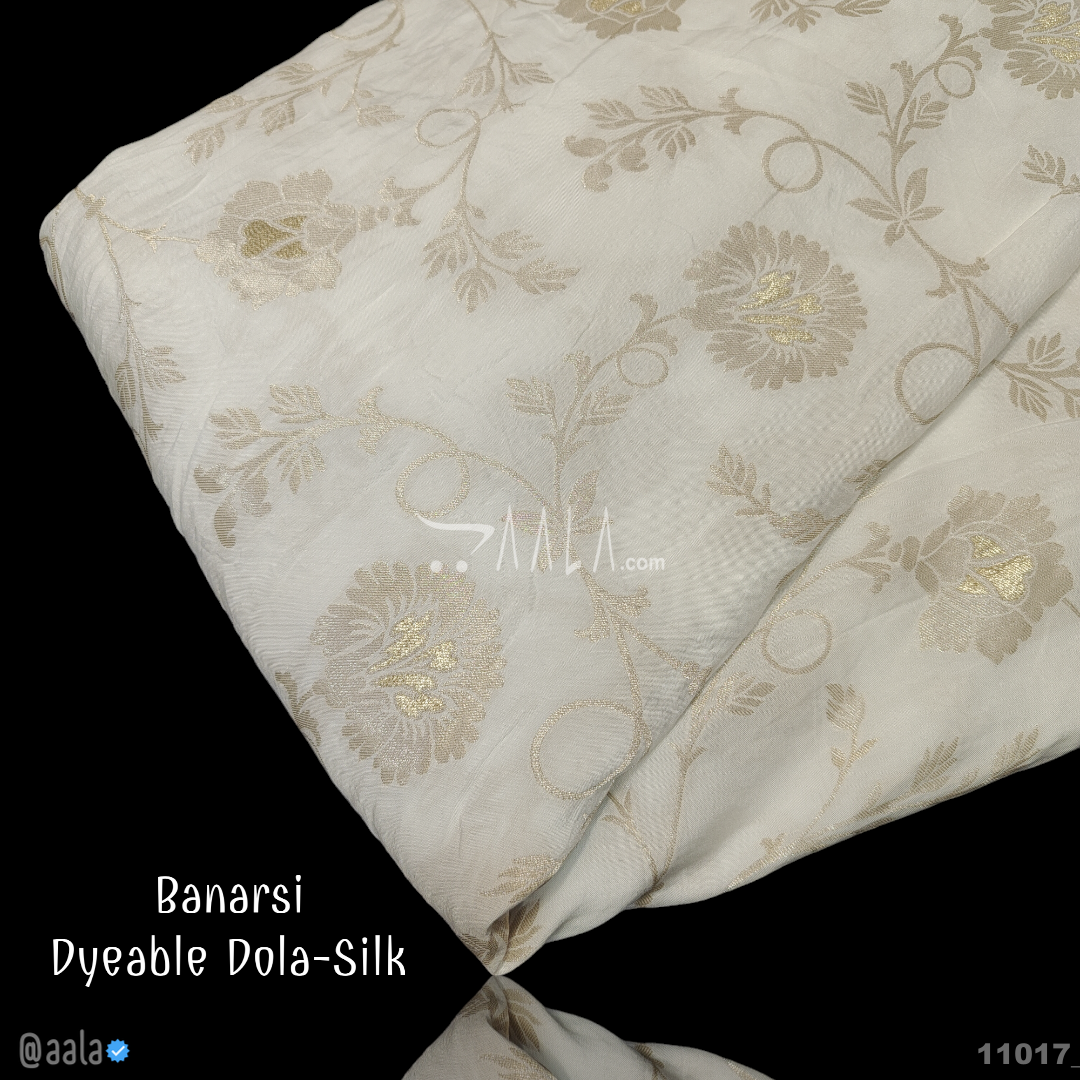 Banarsi-Upada Silk Viscose 44-Inches DYEABLE Per-Metre #11017
